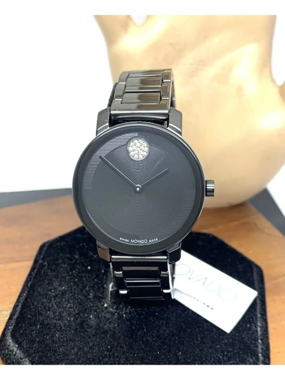 Movado Women's Watch 3601235 Bold Evolution Swiss Quartz Black Ceramic 34mm